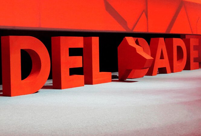 Painted Styrofoam lettering